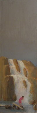 Leander Kaiser, Große Wasserfall-Landschaft, 2019